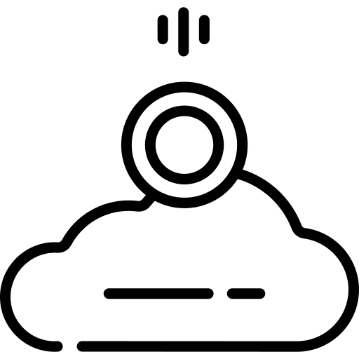 Cloud notes currency stack icon