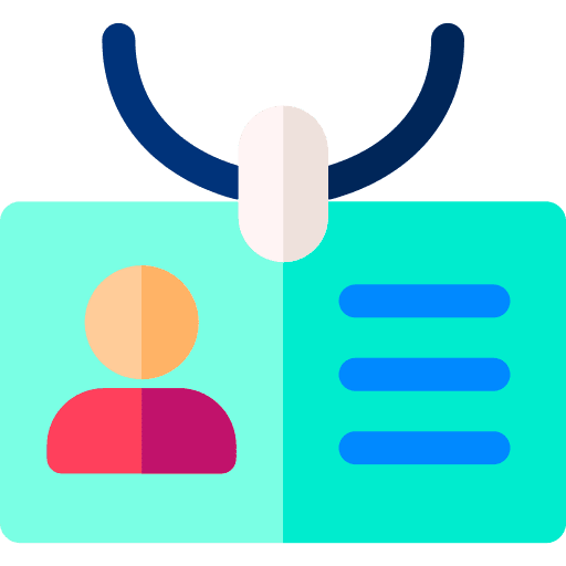 Accreditation accreditation identification participant icon