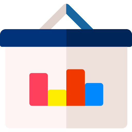 Analysis data bar chart analytics icon