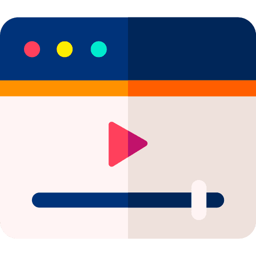 Video player entertainment interface video icon