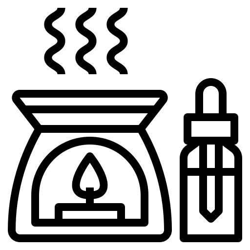 Aromatherapy relaxation beauty cosmetics icon