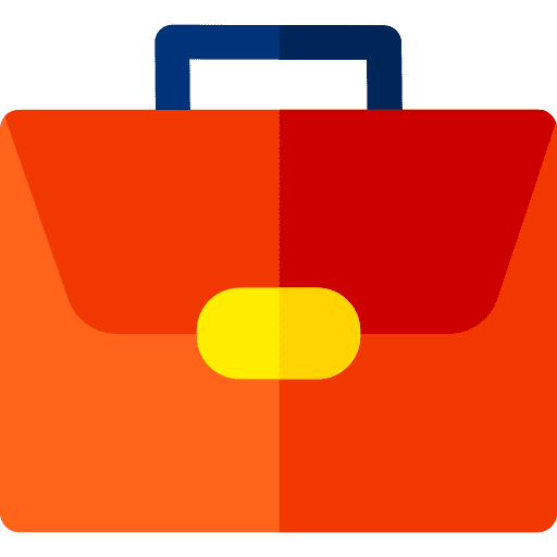 Briefcase business portfolio suitcase icon