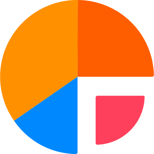 Graphic stats chart finances icon