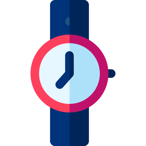 Wristwatch time time and date clock icon