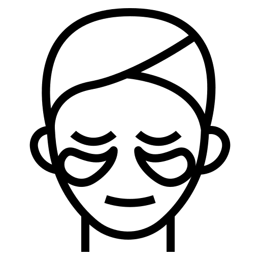 Eye mask peel people cosmetics icon