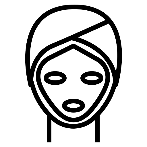 Face mask skin care cosmetology face mask icon