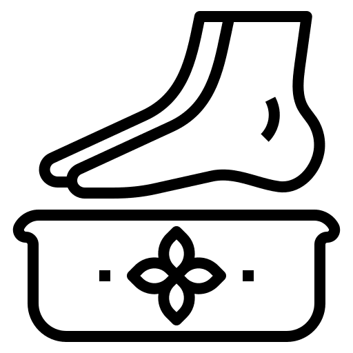 Foot spa treatment foot spa beauty icon