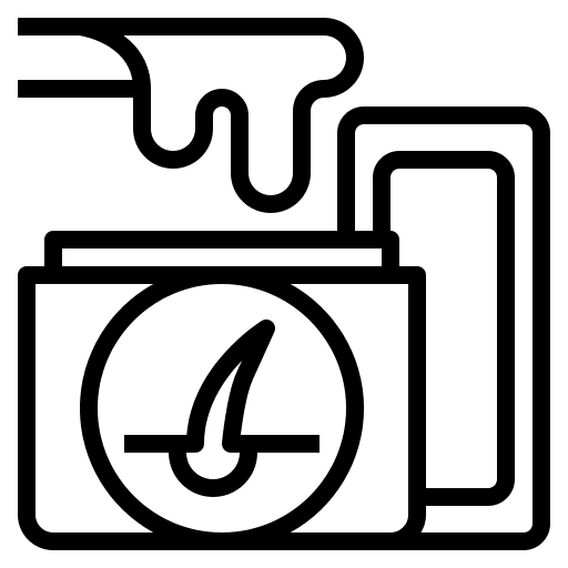 Waxing depilating skin care beauty icon