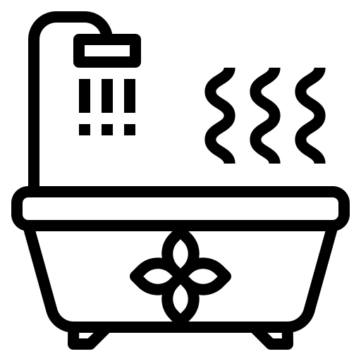 Bath cosmetics relaxation beauty icon