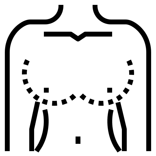 Breasts care treatment beauty icon