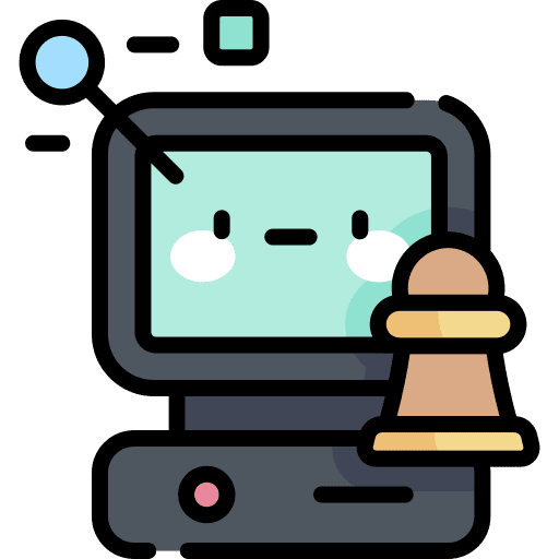 Chess computer website strategy icon