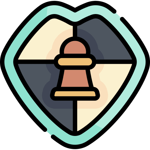 Shield entertainment gaming board game icon