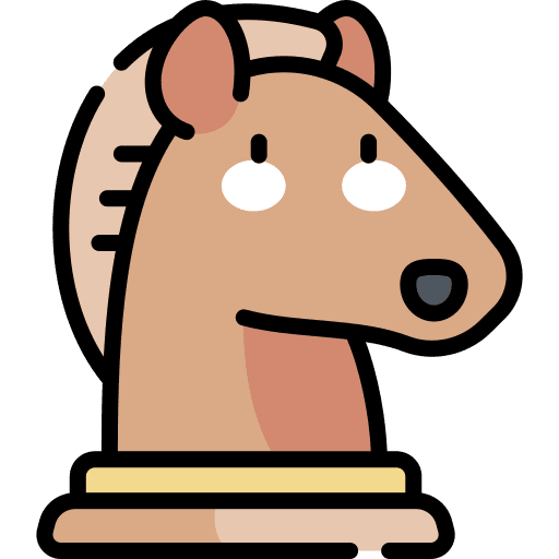 Knight knight board game chess piece icon