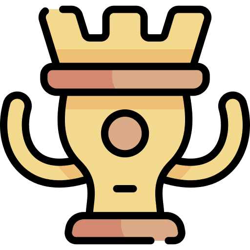 Trophy award reward sports and competition icon