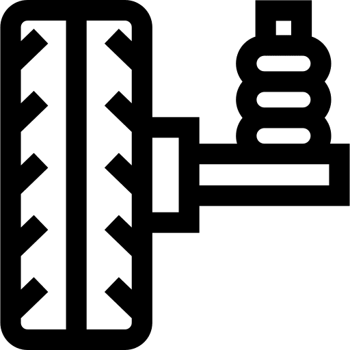 Car suspension automobile wheel transportation icon