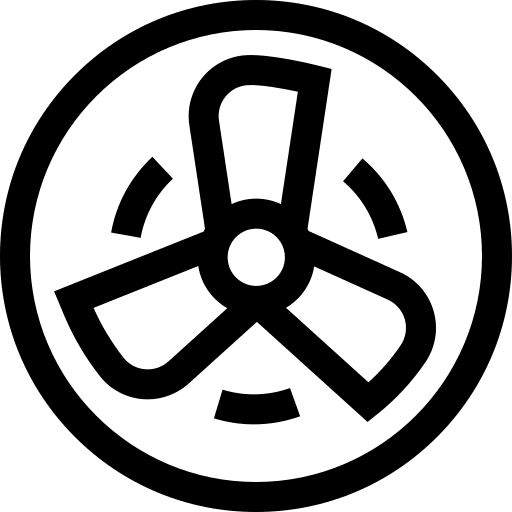 Fan ventilation fan electronics icon