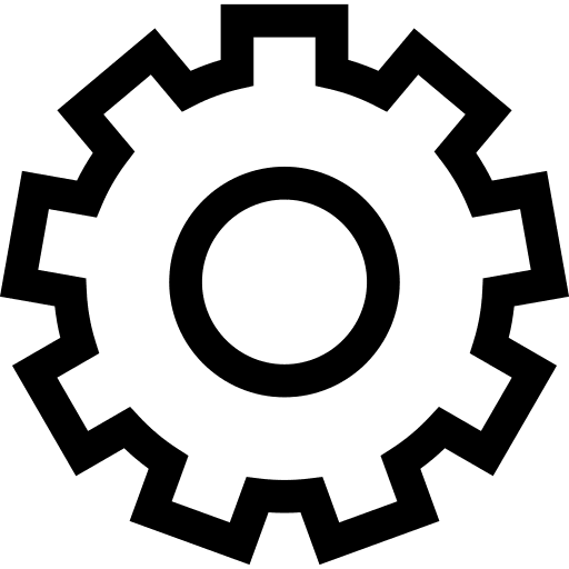 Nut configuration set up construction and tools icon