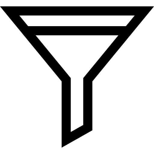 Funnel ui tool and utensils filter icon