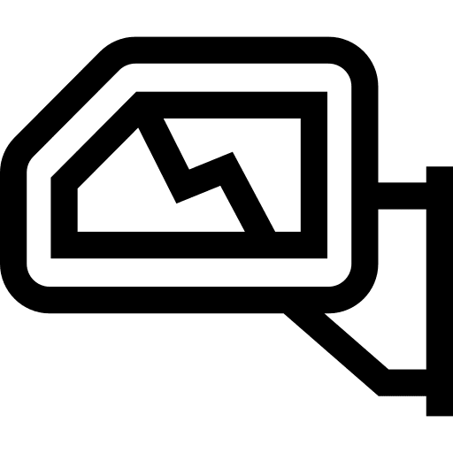 Rearview mirror transportation part vehicle icon