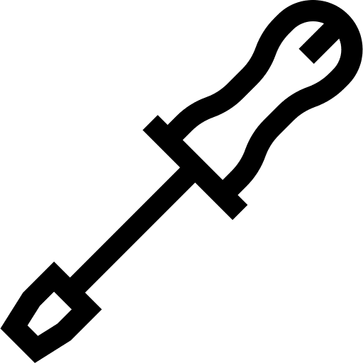 Screwdriver construction and tools screwdriver work icon