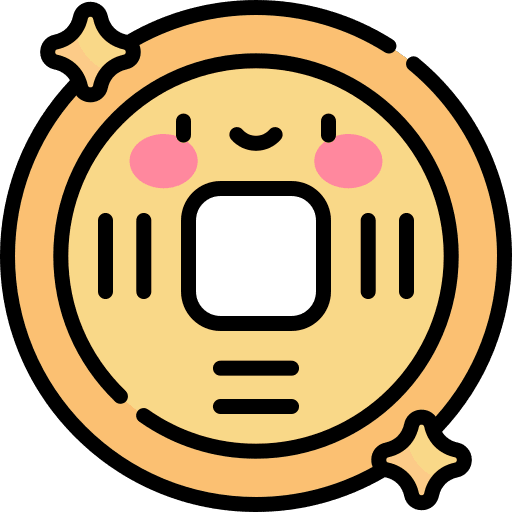 Lucky coin lucky coin asia cultures icon