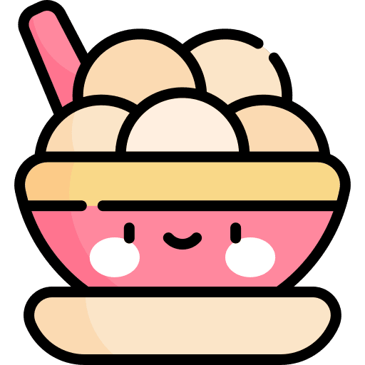 Tangyuan bowl tangyuan food and restaurant icon