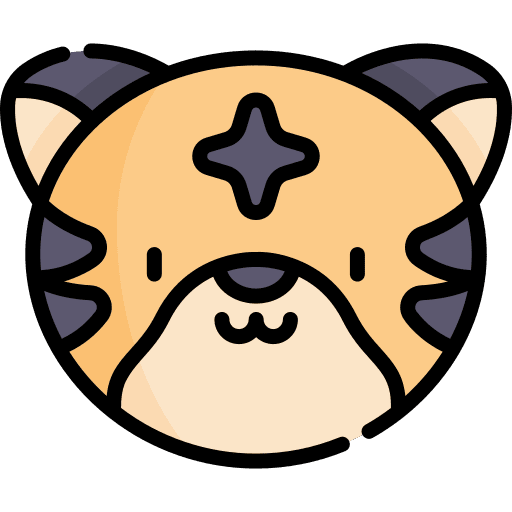Tiger zoology zoo fauna icon