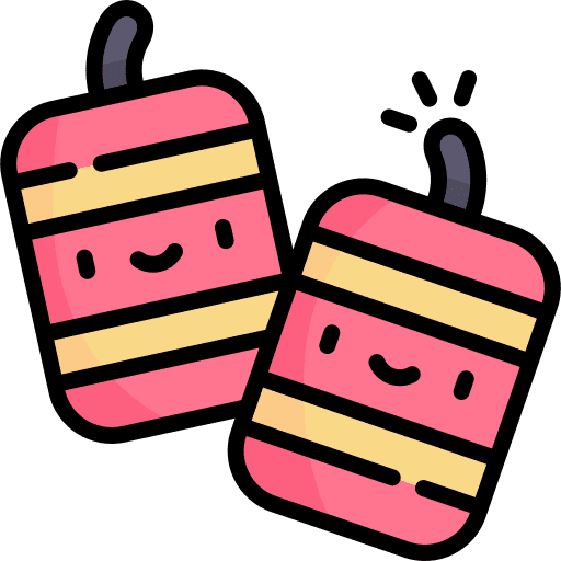 Fireworks cultures celebration chinese new year icon