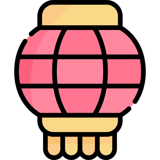 Lamp chinese lantern oriental icon