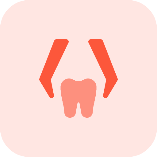Removal tongs dental healthcare and medical tooth icon
