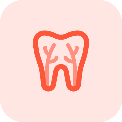 Root canal healthcare and medical teeth dentistry icon