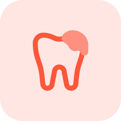 Decay dental care healthcare and medical tooth icon