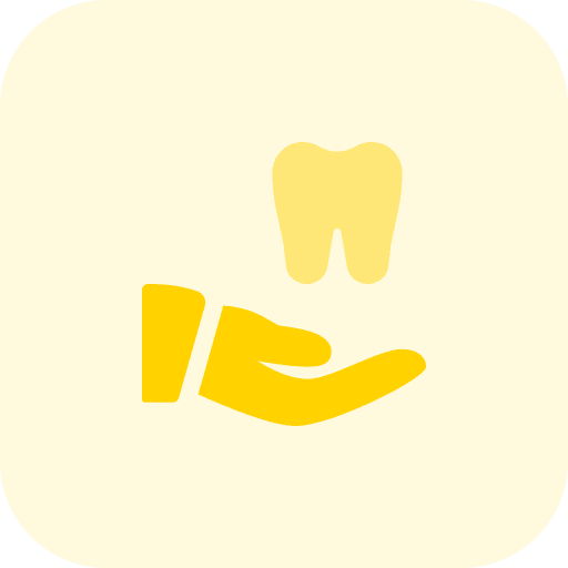 Dental care dental share healthcare and medical icon
