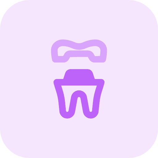 Dental crown mouth tooth dental icon