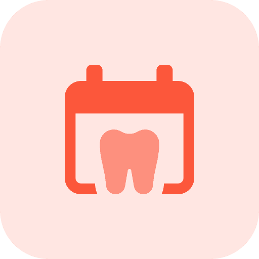 Schedule healthcare and medical dentistry tooth icon
