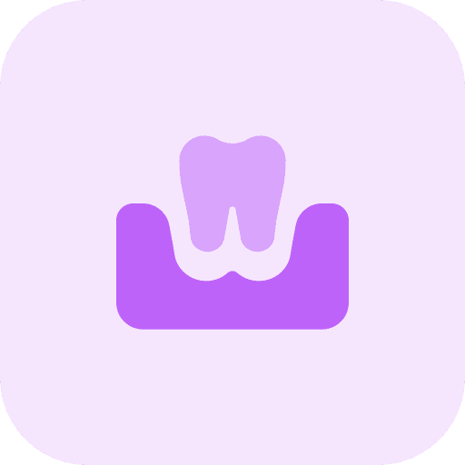 Gum dental care gum healthcare and medical icon