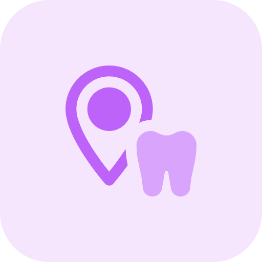 Location tooth dentistry mouth icon