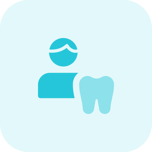 Male medical healthcare and medical teeth icon
