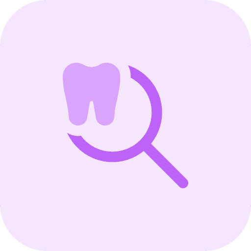 Search dentistry dental care medical icon