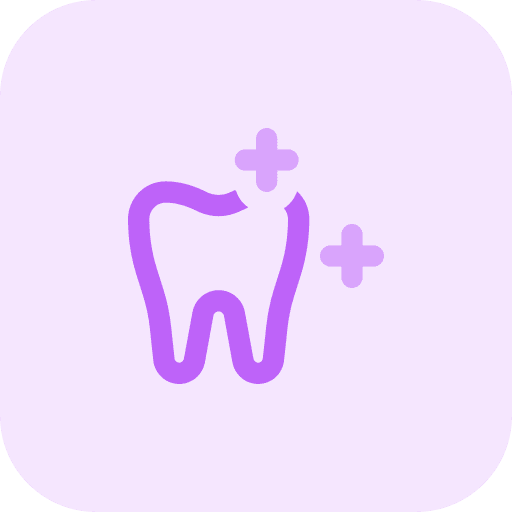 Tooth whitening dental dentistry teeth icon
