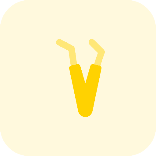 Clamp tweezers hygiene tools and utensils icon