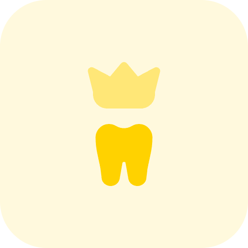 Crown tooth dental care crown icon