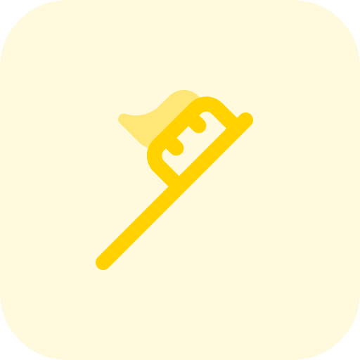 Toothbrush dentistry medical teeth icon