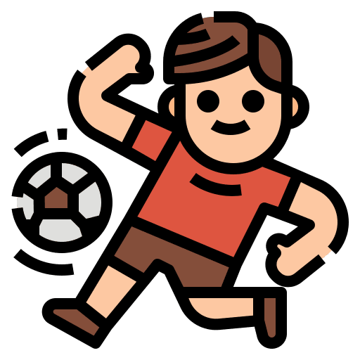 Football team sport football physical education icon