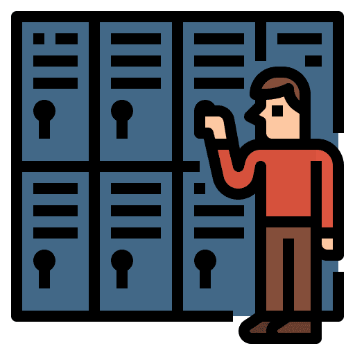 Locker education locker gym icon