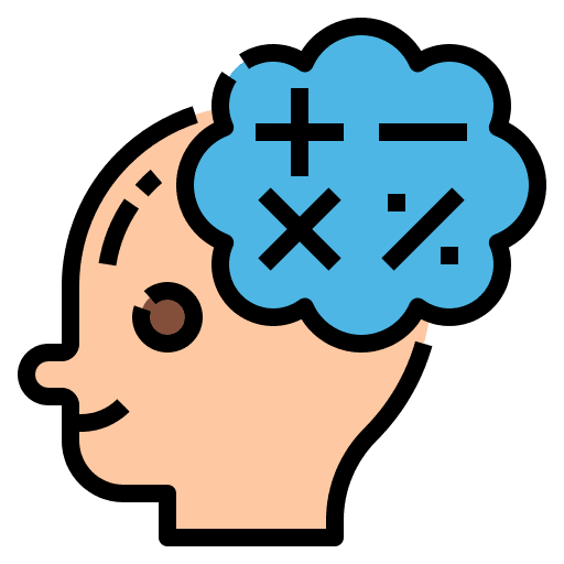 Mathematics learning knowledge mathematics icon