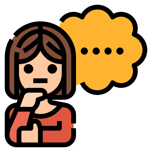 Thinking student thinking avatar icon