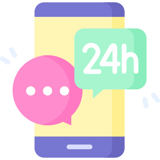 24h telephone arrow technology icon