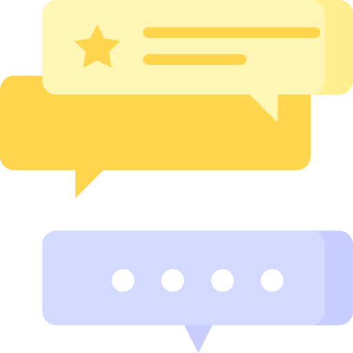 Comments message review chat icon