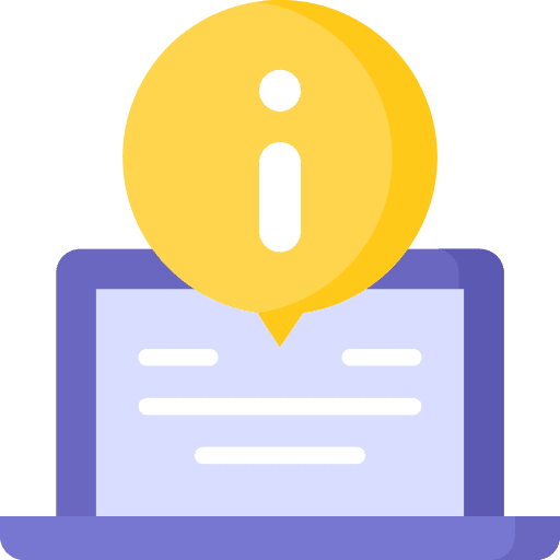 Information sign business and finance info icon